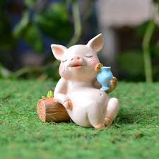Miniature Cute Pig Relaxing Decor – myBageecha