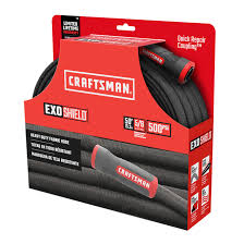 Flexzilla garden hose 100 ft. Craftsman R Garden Hose 50 Pvc Fabric Black Red Cmxmhbb16523 Reno Depot