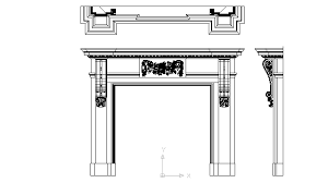 Cad blocks and autocad.dwg files in free download. Autocad Drawing Heating Georgian Fireplace Dwg