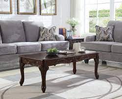 Indulgently rich, the genuine cherry 24 round coffee table features the superior quality of 100% american solid cherry composition. Roundhill Furniture 3pc Wood Coffee And End Table Set Dark Cherry Buy Online In Angola At Angola Desertcart Com Productid 71504065