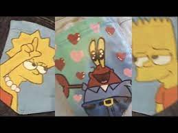Tiktok Painting On Jeans Compilation Youtube Cartoon Painting Painting Painting Memes