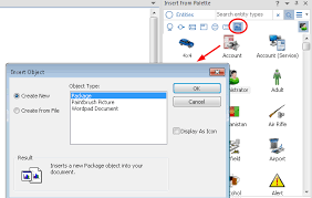 dialog box pops up when moving an icon to a chart in ibm i2