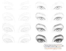Easy drawing step by step eyes. How To Draw Different Eye Types Step By Step Easydrawingtips