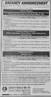 Assistant bank managers list such tasks on their resumes as overseeing daily branch operations while maintaining strict compliance. Vacancy For Assistant Branch Manager Lumbini Bikas Bank Ltd Apr 17 2019 Paailajob