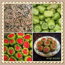 zeytinyagli biber dolmasi malzemeleri 1 2 kg dolmalik biber yaklasik yarim kilo dolmalik biber 14 adetdir pirinc her dolma icin yenibahar cuisine legumes