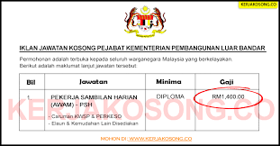 Jawatan kosong kkm 2021 yang tersenarai adalah seperti berikut: Jawatan Kosong Pejabat Kementerian Pembangunan Luar Bandar Negeri Sembilan Melaka