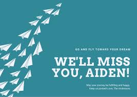 Let the exiting employee tell the rest of the team where they grew up or were born. Free Printable Farewell Card Templates To Personalize Online Canva