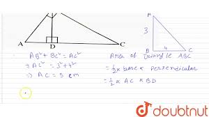 Below is a picture of triangle abc, where angle a = 60 degrees, angle b = 50 degrees and angle c = 70 degrees. In A Right Angled Triangle Abc Abc 90 Ab 3cm Bc 4cm And The Perpendicular Bd On Youtube