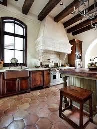 Simple Spanish Home Design With Elegant Interior Design Rustic Kitchen Design Travertine Spanish Style Kitchen Mediterranean Kitchen Design Spanish Interior