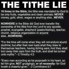 The Truth About Tithing And How Your Church Is More Than Likely Lying To You Bible Facts Bible Knowledge Bible Teachings