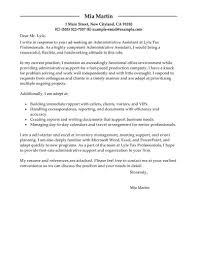 Here are a few things to help you when writing an application letter. Best Administrative Assistant Cover Letter Examples Livecareer