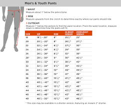 Database Size Chart For Boys