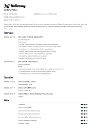 Create a professional resume with 8+ of our free resume templates. Military To Civilian Resume Examples Template For Veterans