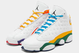 Air Jordan 13 Purple Black White 2020 Air Jordan 13 Gs Playground White Black Court Purple Total Orange Cv0785 158 In 2020 Air Jordans Retro Jordan Shoes Girls Shoes Sneakers Jordans