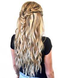 No Pins Bohemian Braid Clip In Hair Extension News Hair Styles Curled Hair With Braid Long Hair Styles