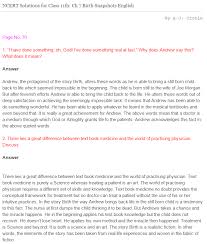 Ncert Solutions For Class 11 English Snapshots Birth Class Solutions Snapshots