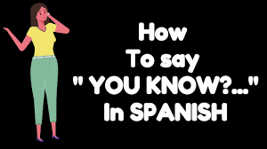 In english, there's no difference in the way the following two sentences are structured: How To Say Yes You Know In Spanish Hno At
