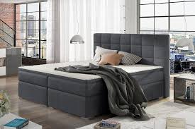 Cama 140 X 200 Cm Box Spring Doble Tapizada Con Almacenaje Isabella Camas Colchones Muebles