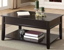 The lift top design offers a convenient storage solution, and the bottom shelf is. Malachi Black Lift Top Coffee Table 1stopbedrooms