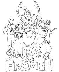 Supercoloring.com is a super fun for all ages: Frozen Characters Printable Picture To Color