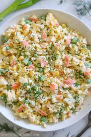 The creamy filling features imitation crabmeat and swiss cheese. Crab Salad Recipe Video Simply Home Cooked