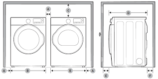 Capacity top load washer fits more in every load and cuts down on laundry time. Wf45k6500av Front Load Washer With Addwash Recommended Clearance Measurements Wf45k6500av Samsung Canada