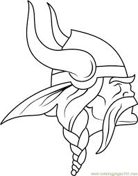 Pin By Lois Mosbrucker On Vikings In 2020 Viking Logo Minnesota Vikings Logo Coloring Pages