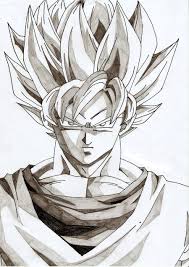 Do You Know A Kid That Never Draw Using His Her Hand In Their Childhood I Use To Draw This Man The Name Is Son Goku Love Watching Drawings Sketches Anime Art