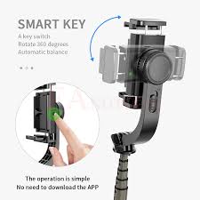The adjustability of the gimbal is up to 35 degrees. Fangtuosi Bluetooth Handheld Gimbal Stabilizer Mobile Phone Selfie Stick Holder Adjustable Selfie Stand For Iphone Huawei In1mall
