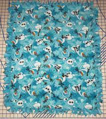 Disney Frozen Olaf Blanket Fleece Baby Pet Lap Snowman White Snowflakes Teal Disney Frozen Olaf