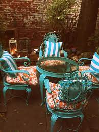 This is the best outdoor wicker patio furniture set for you if you are someone who puts elegance and luxurious appeal first while choosing a patio set. Style Maniac Bay Backyard Or Beach Turquoise Patio Turquoise Patio Furniture Orange Patio