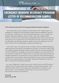 Check Our Professional Sample Lor For Residency Here