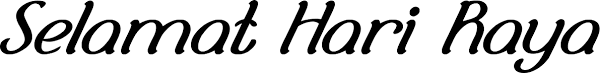 Pisava za word, windows in msn messenger. Selamat Hari Raya Font
