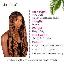 Tribal braids are native to africa and come in a variety of knitting styles and styles. Julianna Pony Style 80g 100g Braids For African Hair 24 Inch Spanish Wavy Braiding Hair Spiral Curly Hair Braid Buy Julianna Pony Style 80g 100g Braids For African Hair 24 Inch