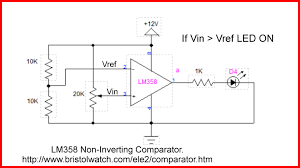 Lm358 Op Amp Comparator With External Npn Open Collector Output Electronics Basics Circuit Arduino