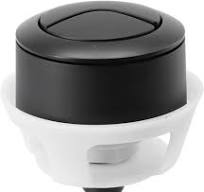 CWOQOCW WC-Druckknopf-Spülung, runder WC-Spülknopf für kabelbetriebene,  verdeckte Spülkästen (schwarz) : Amazon.de: Auto & Motorrad