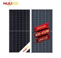 Nuuko Mono Monocrystalline PV Photovoltaic 144 Double Glass Solar Power  Panel Price 430W 435W 440W 445W 450W