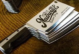 What is the smallest trim size for a business card? Knife Shaped Business Cards Jukebox Print