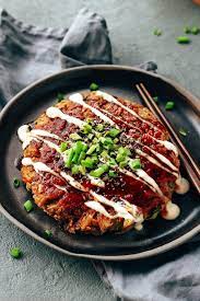 The Best Vegan Okonomiyaki Full Of Plants Recipe Vegan Japanese Food Vegan Asian Recipes Recipes