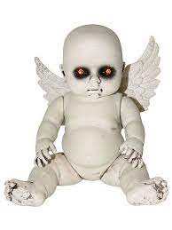 Free shipping on your first order shipped by amazon. Sitting Dark Angel Cherub Baby Doll Decoration Darkside Displays Creepy Baby Dolls Haunted Dolls Creepy Toys