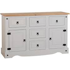 Сервант или буфет corona small sideboard 1 door 4 drawer mexican solid waxed pine furniture. Corona Pine Painted Large Sideboard Look Again