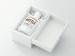 Free Bottle Logo Plus Wooden Case Mockup In Psd Bottle Logo Wooden Case Mockup Psd Bottle Logo Bottle Mockup Free Logo Mockup