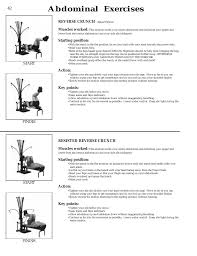 abdominal exercises bowflex xtl user manual page 44 80