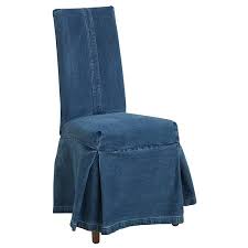 Denim Slip Cover Parsons Chair Red Velvet Chair Small Chair For Bedroom Chair