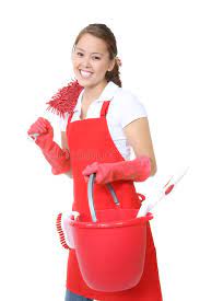 Cute Maid With Cleaning Supplies A Cute Maid Woman Cleaner With Cleaning Suppli Affiliate Supplies Cute Clea Domestic Cleaning Maid Domestic Cleaners