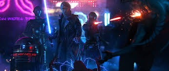 Green lightsaber star wars wallpaper luke skywalker. Hd Wallpaper Lightsaber Luke Skywalker Star Wars Cyberpunk Wallpaper Flare