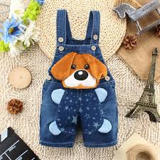 Baby Boys Animal Patterned Jean Overalls Liam S Baby Closet