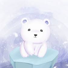 Polar Bear Standing Above The Ice Adorable Animal Art Png And Vector With Transparent Background For Free Download Polar Bear Drawing Polar Bear Illustration Cute Polar Bear