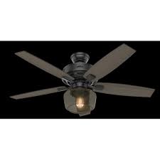 Hunter fan company is a pioneer in the ceiling fan business, and ever since john hunter founded this technology almost a century ago, the brand has. Hunter Bennett 52 Ceiling Fan With Led Light And Remote Control Matte Black Walmart Com Walmart Com