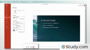 Just as it is possible to print web pages in google chrome and firefox, you can do the same in most other web browsers. Printing In Powerpoint Handouts Selections And Notes Video Lesson Transcript Study Com